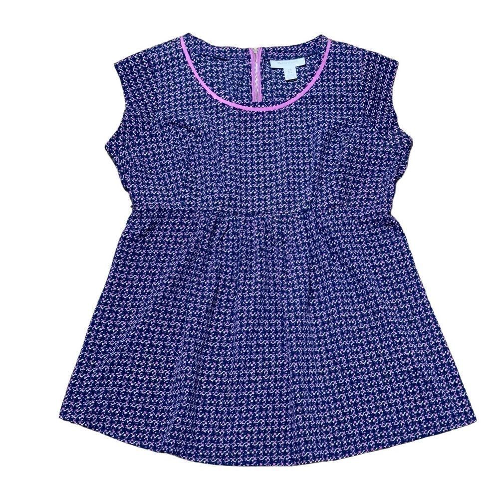 MOTHERHOOD Back Zip Maternity Top MEDIUM